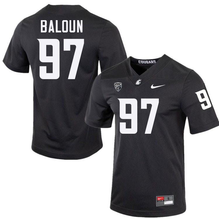Max Baloun WSU Cougars Jersey.Washington State Cougars #97 Max Baloun Jersey Youth-Alternate